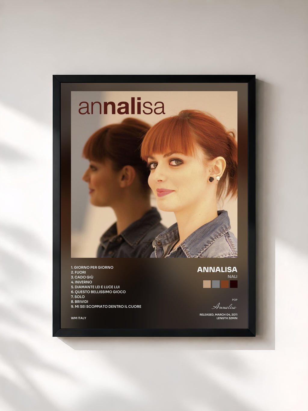 #noir Tableau de l'album Nali de Annalisa, cadre noir, imprimé et encadré en France