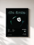 #noir Tableau de l'album 13 de Die Ärzte, cadre noir, imprimé et encadré en France