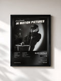 #noir Tableau de l'album In Motion Pictures de Elvis Costello, cadre noir, imprimé et encadré en France