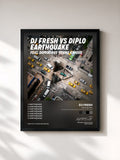 #noir Earthquake (DJ Fresh vs. Diplo) [Remixes] (feat. Dominique Young Unique) von DJ FRESH als gerahmter Kunstdruck, schwarzer Rahmen, gedruckt und gerahmt in Frankreich