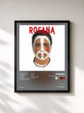 #noir Tableau de l'album A las buenas y a las malas de Rosana, cadre noir, imprimé et encadré en France