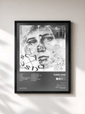 #noir Tableau de l'album Stardust de Yung Lean, cadre noir, imprimé et encadré en France