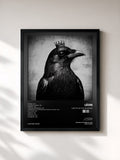 #noir Tableau de l'album lofi to let you in again de LÉON, cadre noir, imprimé et encadré en France