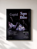 #noir Tableau de l'album Cupid de Sam & Dave, cadre noir, imprimé et encadré en France
