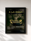 #noir Tableau de l'album A la Moda de Colmillo Norteño, cadre noir, imprimé et encadré en France