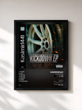 #noir Tableau de l'album KICKDOWN EP de Kasimir1441, cadre noir, imprimé et encadré en France