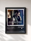 #noir Tableau de l'album El amor es una cosa simple de Tiziano Ferro, cadre noir, imprimé et encadré en France