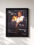 #noir Tableau de l'album Because It's Christmas de Barry Manilow, cadre noir, imprimé et encadré en France