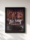 #noir Tableau de l'album Les 5inq de Rouge, cadre noir, imprimé et encadré en France