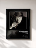 #noir Tableau de l'album Dutronc au Casino de Jacques Dutronc, cadre noir, imprimé et encadré en France