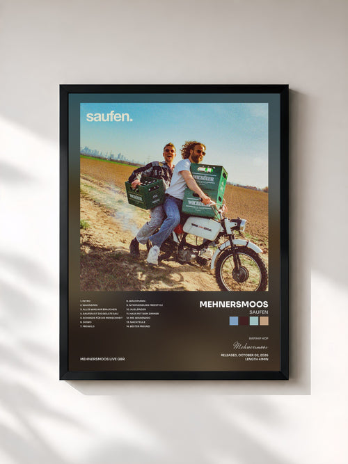 Mehnersmoos · saufen — Affiche encadrée