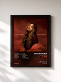 #noir Tableau de l'album Yours Forever de Jessica Mauboy, cadre noir, imprimé et encadré en France
