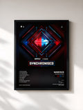 #noir Tableau de l'album Synchronised de Warface, cadre noir, imprimé et encadré en France