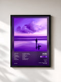 #noir Tableau de l'album Purple Past de Pajel, cadre noir, imprimé et encadré en France