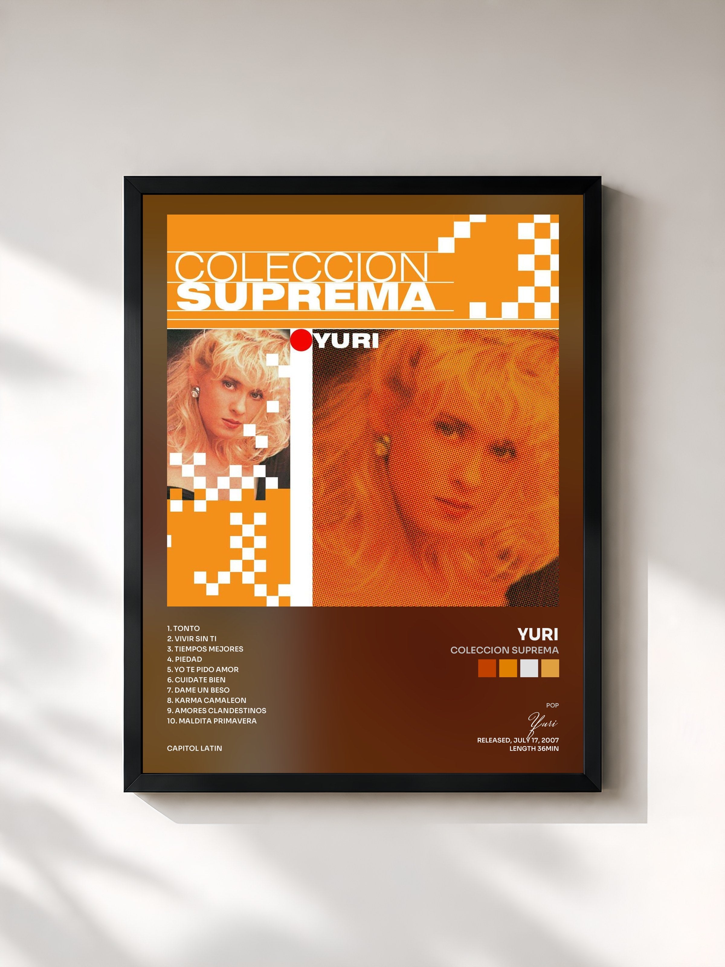 #noir Tableau de l'album Coleccion Suprema de Yuri, cadre noir, imprimé et encadré en France