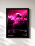 #noir Tableau de l'album Candy de Louis The Child, cadre noir, imprimé et encadré en France