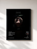 #noir Tableau de l'album JOY de Rhye, cadre noir, imprimé et encadré en France