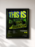 #noir Tableau de l'album This Is Van Morrison de Van Morrison, cadre noir, imprimé et encadré en France