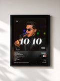 #noir Tableau de l'album 10/10 de Tierry, cadre noir, imprimé et encadré en France