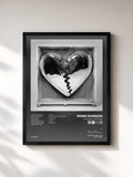 #noir Tableau de l'album Late Night Feelings de Mark Ronson, cadre noir, imprimé et encadré en France