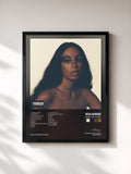 #noir Tableau de l'album When I Get Home de Solange, cadre noir, imprimé et encadré en France