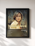 #noir Tableau de l'album Golden Road de Keith Urban, cadre noir, imprimé et encadré en France