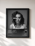 #noir Tableau de l'album Use Me de PVRIS, cadre noir, imprimé et encadré en France
