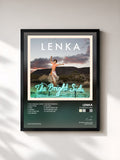 #noir Tableau de l'album The Bright Side de Lenka, cadre noir, imprimé et encadré en France