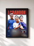 #noir คนตัวดำ de Labanoon en lámina enmarcada, marco negro, impresa y enmarcada en Francia