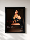 #noir Tableau de l'album T.K.O. (The Knock Out) de Mýa, cadre noir, imprimé et encadré en France