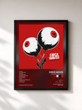 #noir Tableau de l'album Different Creatures de Circa Waves, cadre noir, imprimé et encadré en France