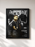 #noir Tableau de l'album Golden Boy de Kojo Funds, cadre noir, imprimé et encadré en France