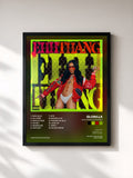 #noir Tableau de l'album Ehhthang Ehhthang de GloRilla, cadre noir, imprimé et encadré en France