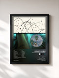 #noir Tableau de l'album MK 3.5: Die Cuts | City Planning de Mount Kimbie, cadre noir, imprimé et encadré en France