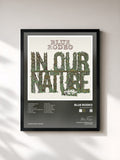 #noir Tableau de l'album In Our Nature de Blue Rodeo, cadre noir, imprimé et encadré en France