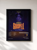 #noir Tableau de l'album Godspell (1994 UK Cast Recording) de Stephen Schwartz, cadre noir, imprimé et encadré en France