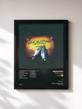 #noir Tableau de l'album Apocalypshit de Molotov, cadre noir, imprimé et encadré en France