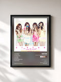 #noir Tableau de l'album Summer Special 'Loving U' de Sistar, cadre noir, imprimé et encadré en France