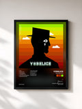#noir Tableau de l'album Square Eyes de Yodelice, cadre noir, imprimé et encadré en France