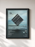 #noir Tableau de l'album Perfect Darkness de Fink, cadre noir, imprimé et encadré en France