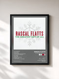 #noir Tableau de l'album The Greatest Gift Of All de Rascal Flatts, cadre noir, imprimé et encadré en France