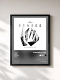 #noir Tableau de l'album Atlas: Senses de Sleeping At Last, cadre noir, imprimé et encadré en France