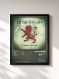 #noir Tableau de l'album Common Dreads de Enter Shikari, cadre noir, imprimé et encadré en France
