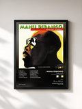 #noir Tableau de l'album Gone Clear (The Complete Kingston Sessions) de Manu Dibango, cadre noir, imprimé et encadré en France