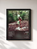 #noir Tableau de l'album Southern Mystic de Raury, cadre noir, imprimé et encadré en France