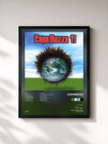 #noir Tableau de l'album ?! de Caparezza, cadre noir, imprimé et encadré en France