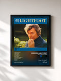 #noir Tableau de l'album Back Here On Earth de Gordon Lightfoot, cadre noir, imprimé et encadré en France