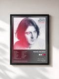 #noir Tableau de l'album 1973/1984 de Michel Delpech, cadre noir, imprimé et encadré en France