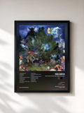 #noir Tableau de l'album 1000 gecs and The Tree of Clues de 100 gecs, cadre noir, imprimé et encadré en France