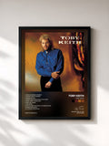 #noir Tableau de l'album Toby Keith de Toby Keith, cadre noir, imprimé et encadré en France